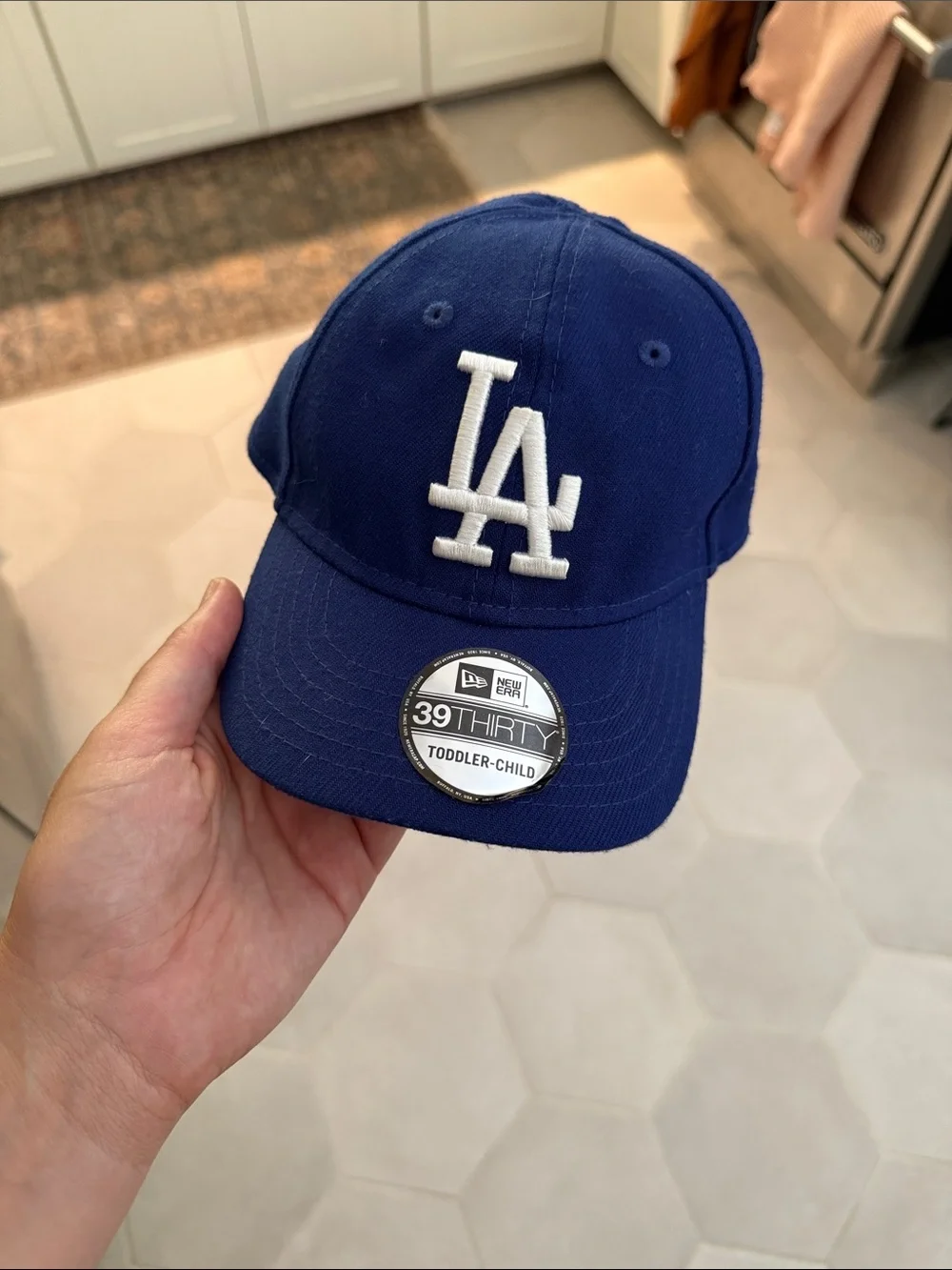 New Era Toddlers LA Dodgers Fitted Cap - Blue & White